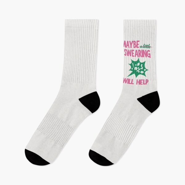 Item preview, Maybe Swearing Will Help (Pink-Green) designed and sold by MariePopPrints.