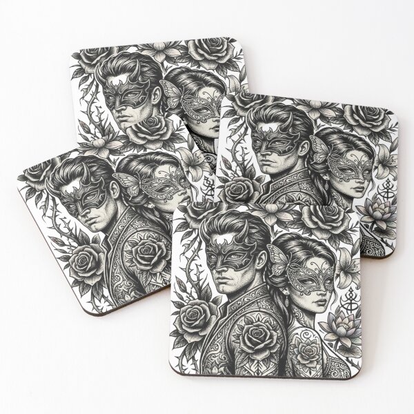 Item preview, The mysterious masked couple designed and sold by PP&RAINBOW SHOP.