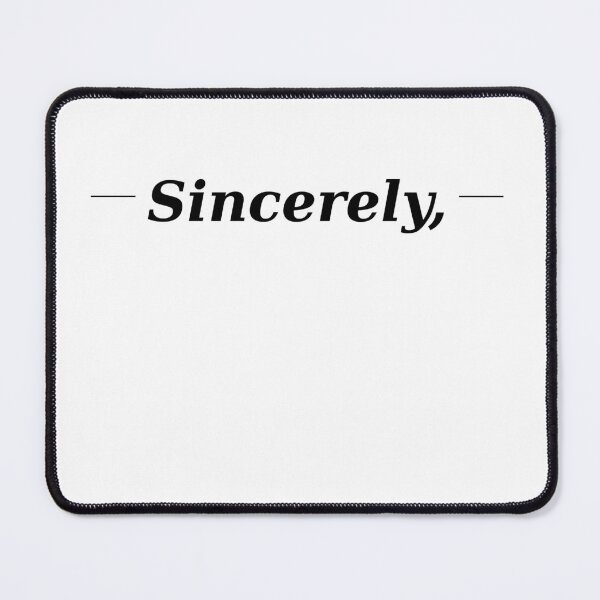 Item preview, Sincerely Shirt – Minimalist Signature Tee – Business Style Aesthetic – Professional Outfit Statement designed and sold by IrynaLineArt.