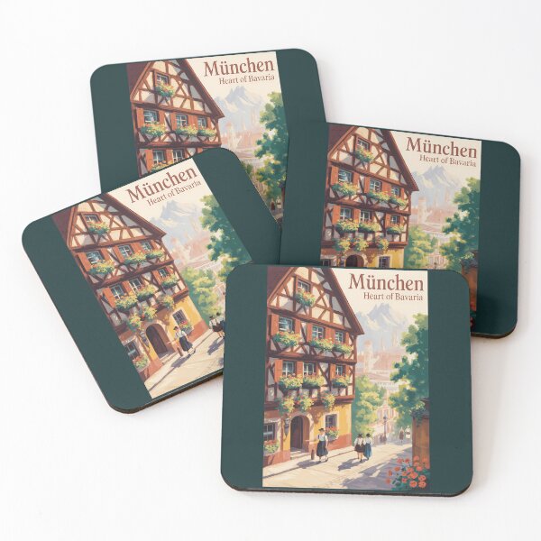 Item preview, Germany Munich Bavaria Illustration Travel Art Vintage designed and sold by KrisSidDesigns.