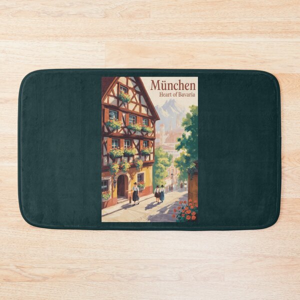 Item preview, Germany Munich Bavaria Illustration Travel Art Vintage designed and sold by KrisSidDesigns.