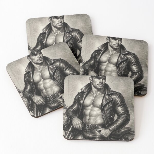 Item preview, Vintage Leather Legends Berlin Bikers Series Hero Leder Pride Tom of Finland Tribute Graphic Design designed and sold by ItsAKinkThing.