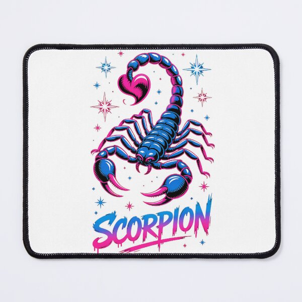 Item preview, Metallic Blue Scorpion with Pink Heart Stinger designed and sold by Pro AguiZoul Art.