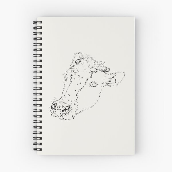 Item preview, Dairy Cow - Side Eye - (#F0EEE9) designed and sold by The Stippler Process.