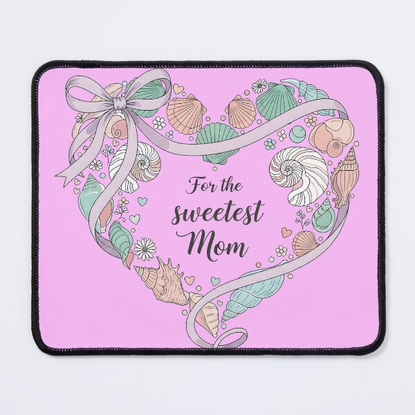 Item preview, For the Sweetest Mom – Seashell Heart with Ribbon designed and sold by Sea Gem.