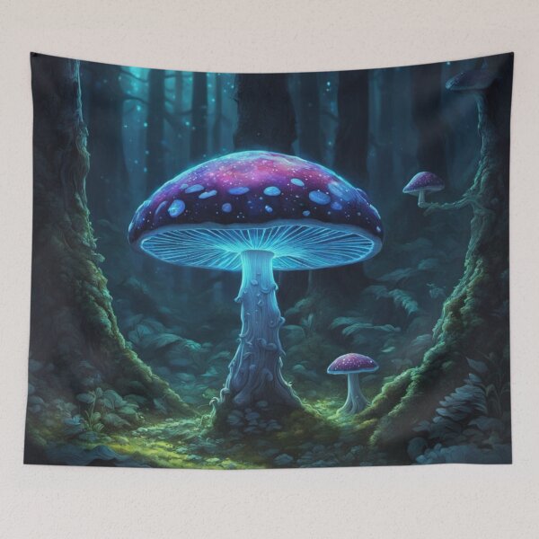 Item preview, Moonlit Mushroom of the Enchanted Forest designed and sold by Uniquely Yours.