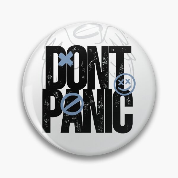 Item preview, Dont Panic Funny Motivational Quote Aesthetic Typography Design designed and sold by CrescentBloom.