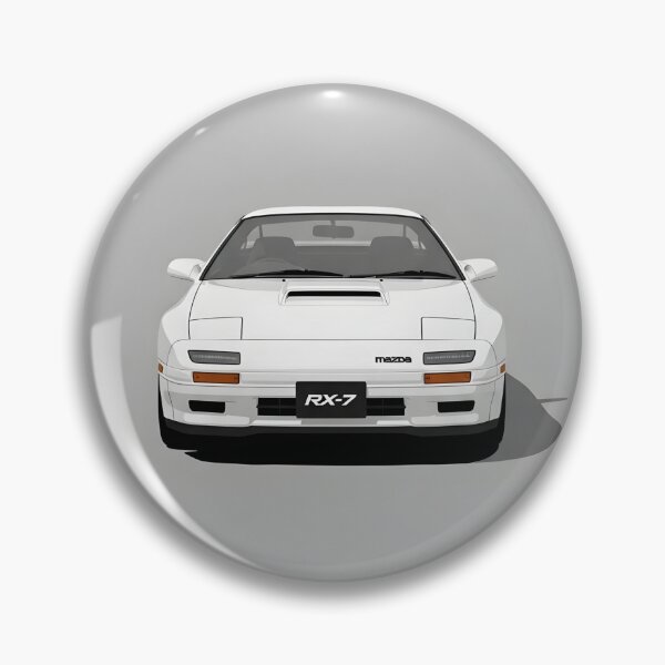 Item preview, Mazda RX-7 FC Front View Classic JDM Rotary Sports Car Minimalist Illustration designed and sold by Motorline44.