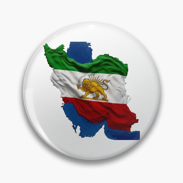 Item preview, Iran Flag Map with Lion & Sun – Persian Heritage Design designed and sold by HeleDesign1983.