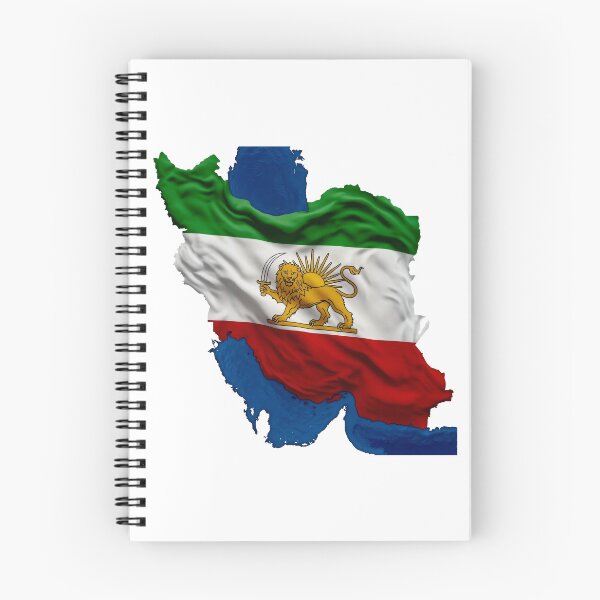 Item preview, Iran Flag Map with Lion & Sun – Persian Heritage Design designed and sold by HeleDesign1983.