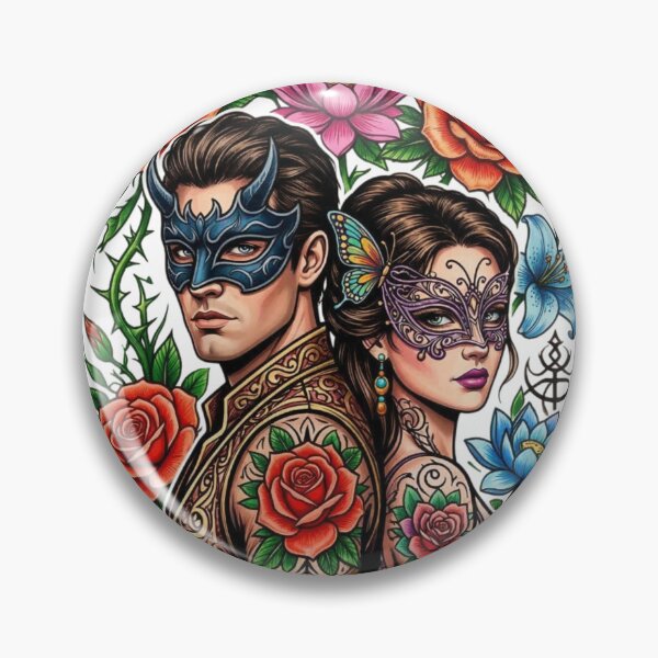 Item preview, The couple has beautiful tattoos. designed and sold by PP&RAINBOW SHOP.