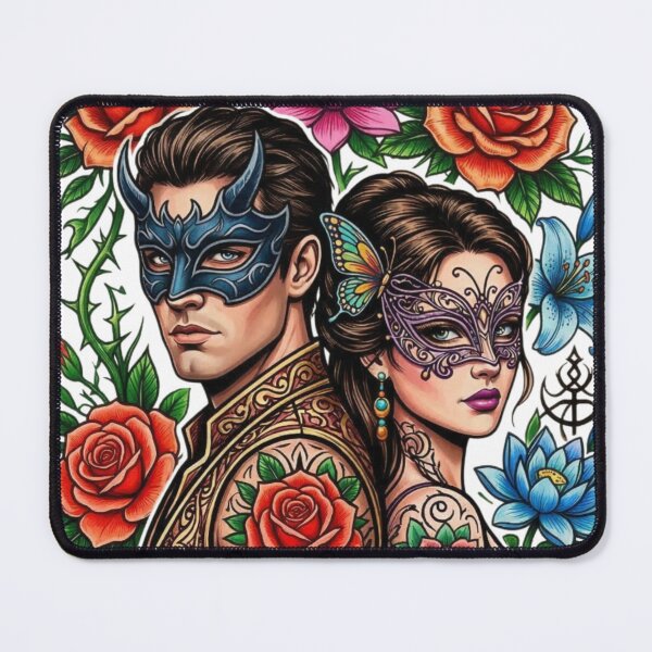 Item preview, The couple has beautiful tattoos. designed and sold by PP&RAINBOW SHOP.