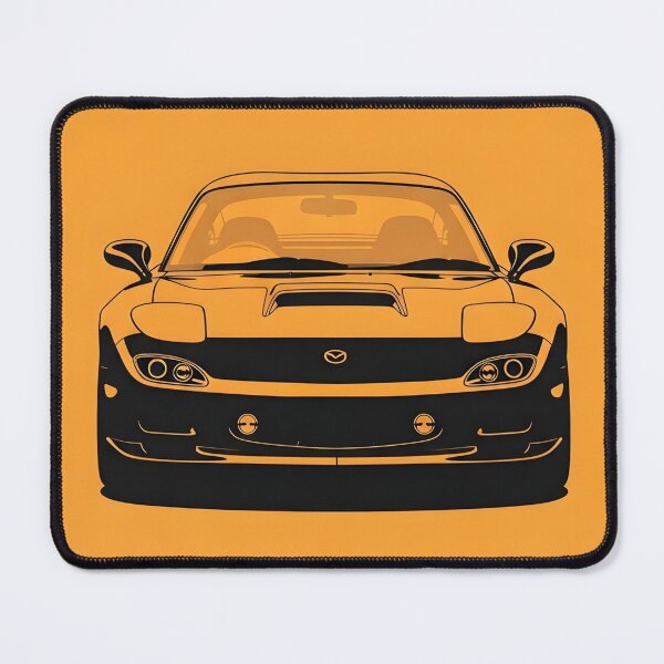 Item preview, Mazda RX-7 FD Front View JDM Rotary Legend Minimalist Car Illustration designed and sold by Motorline44.