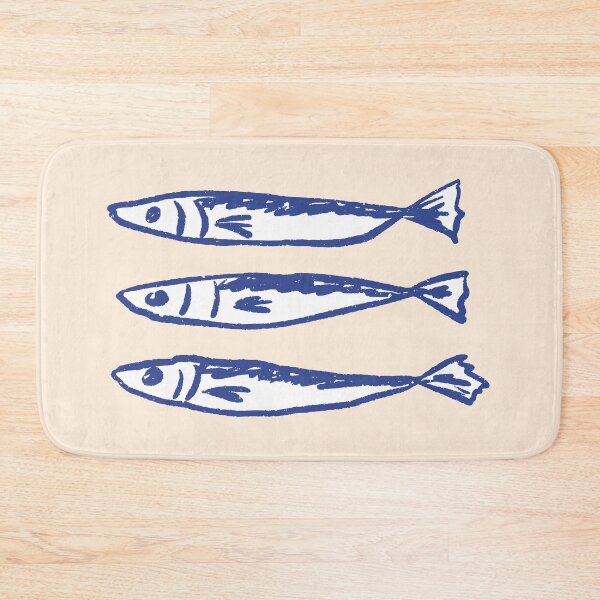 Item preview, Sardine Sketch Mediterranean Coastal Art designed and sold by MariePopPrints.
