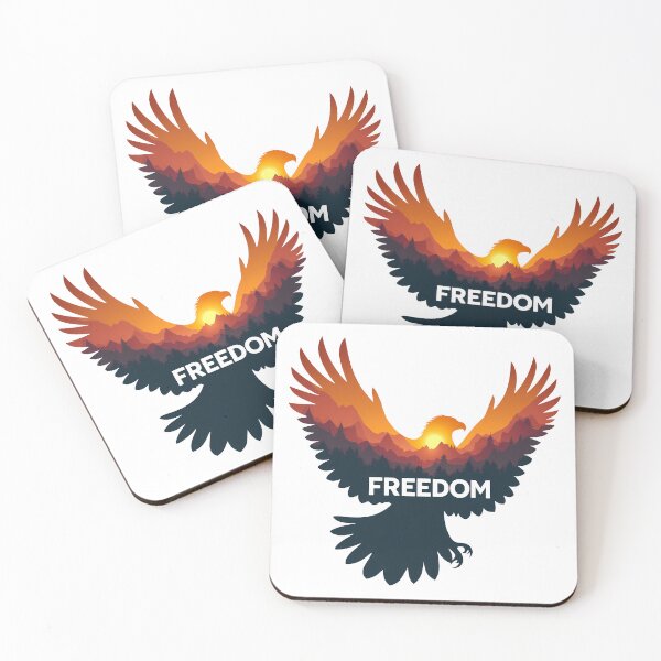 Item preview, Freedom Eagle | Sunset Mountain Wildlife Nature Gift designed and sold by DesignsByDessie.