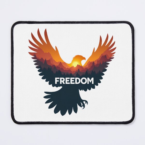 Item preview, Freedom Eagle | Sunset Mountain Wildlife Nature Gift designed and sold by DesignsByDessie.