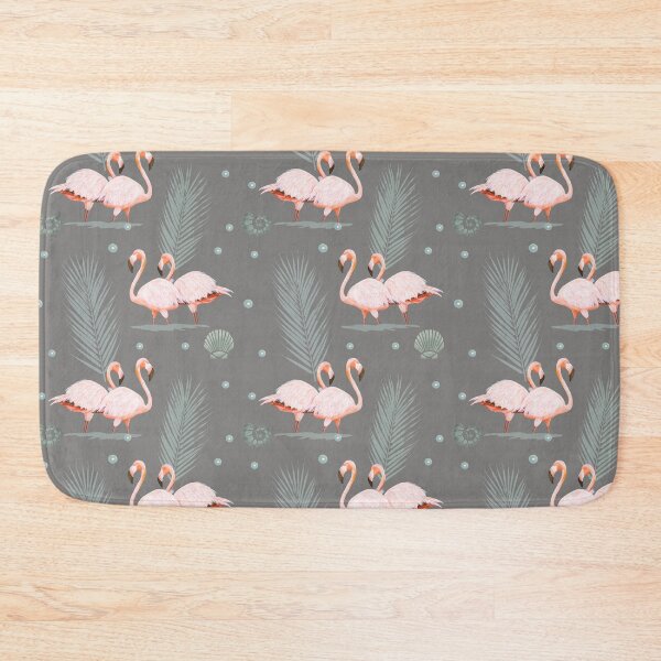 Item preview, Gray Beach Flamingos designed and sold by clavearts.