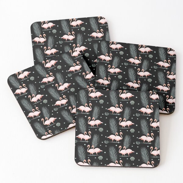 Item preview, Black Beach Flamingos designed and sold by clavearts.