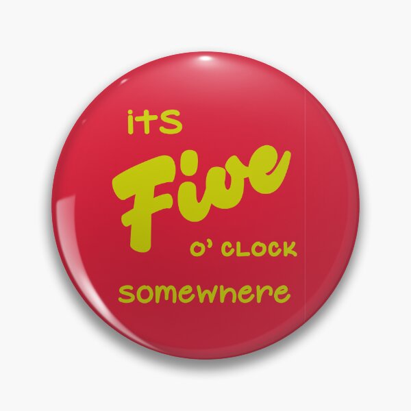 Item preview, It's Five O' Clock Somewhere (Red) designed and sold by MariePopPrints.