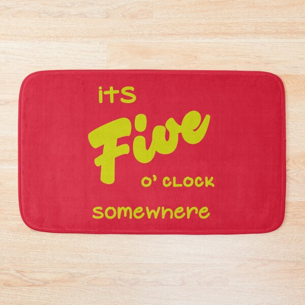Item preview, It's Five O' Clock Somewhere (Red) designed and sold by MariePopPrints.