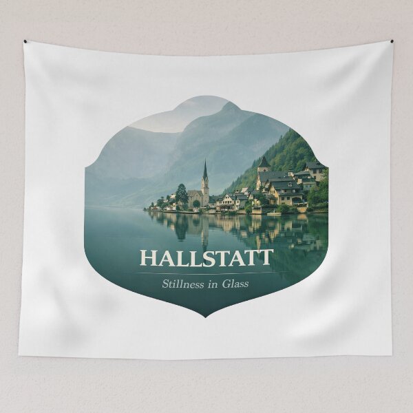 Item preview, Hallstatt Mirrors Quiet Mountains designed and sold by EdvvinStudios.