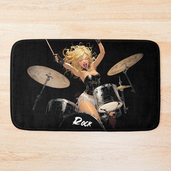 Item preview, Drummer Goddess - Rock Girl - Music Collection designed and sold by SubliHardDraws.