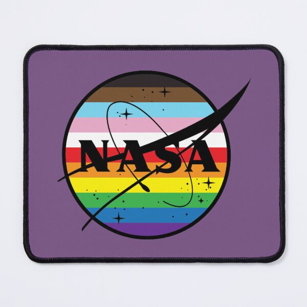 Item preview, Aeronautics and Space Logo (Meatball) with Rainbow Flag designed and sold by YonderAndBeyond.