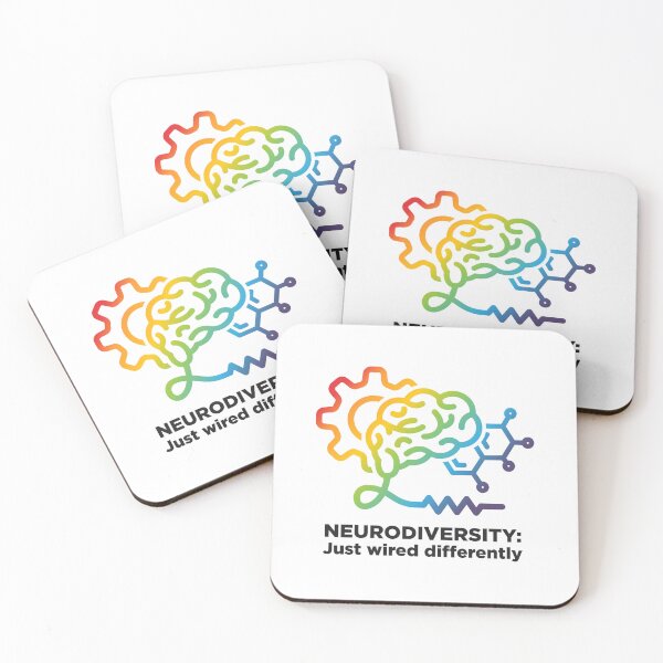 Item preview, ALTERNATE Neurodiversity Just Wired Differently Square Sticker designed and sold by debra's swag shop for cool people.