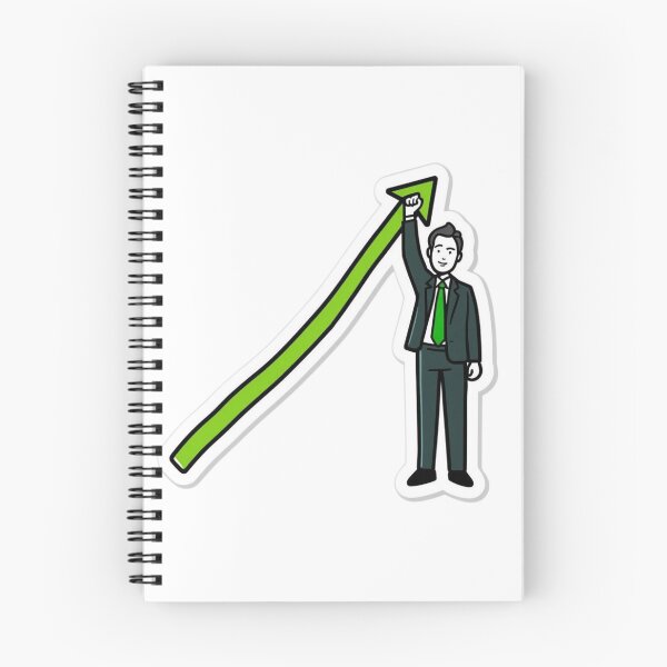 Item preview, Stonks Always Going Up Funny Finance Meme Sticker designed and sold by NeonNerdStudio.