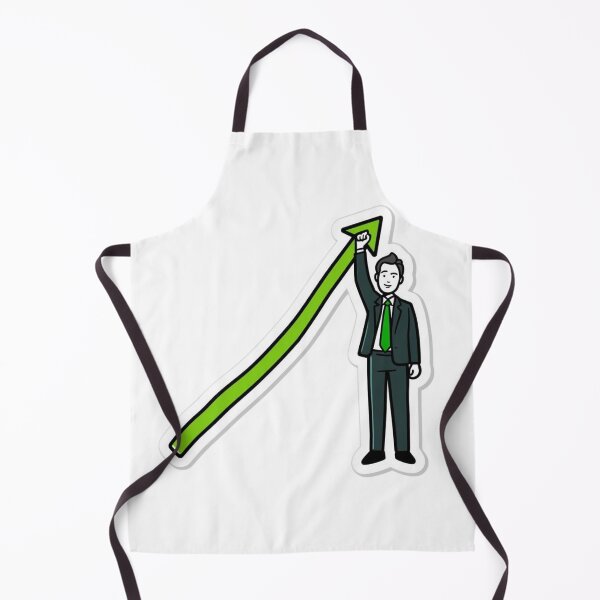 Item preview, Stonks Always Going Up Funny Finance Meme Sticker designed and sold by NeonNerdStudio.