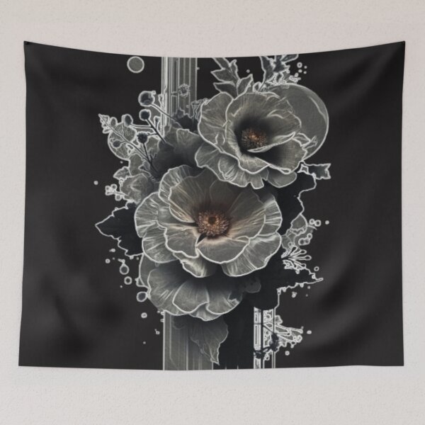 Item preview, Midnight Petals: Noir Botanical Fusion designed and sold by ERJKA.