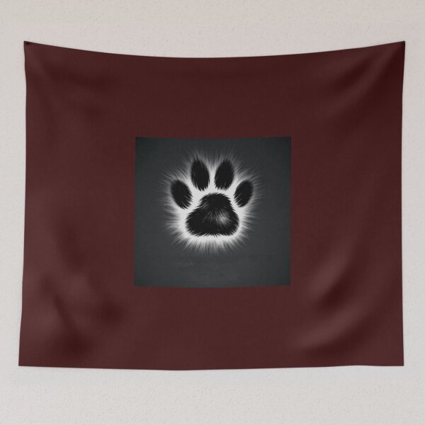 Item preview, Glowing Wolf Paw Print Graphic designed and sold by Buf79.