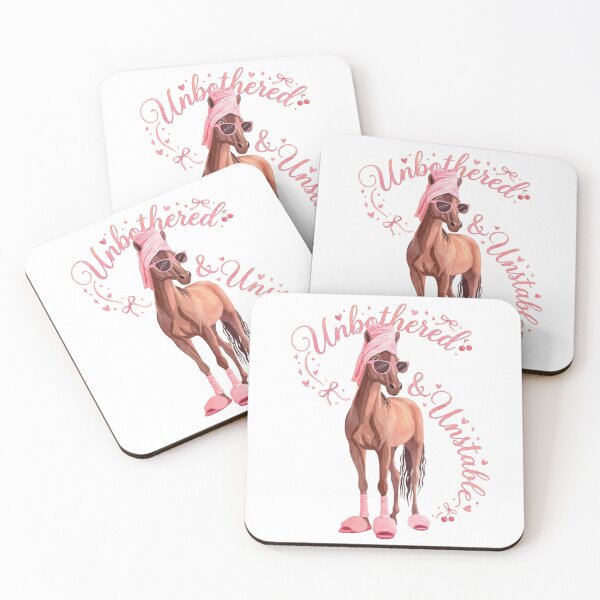 Item preview, Unbothered & Unstable – Funny Coquette Horse Aesthetic designed and sold by aiqdelicia.