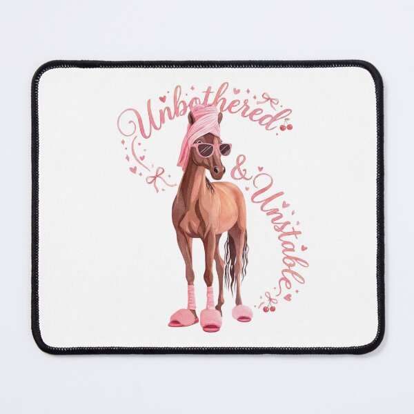 Item preview, Unbothered & Unstable – Funny Coquette Horse Aesthetic designed and sold by aiqdelicia.