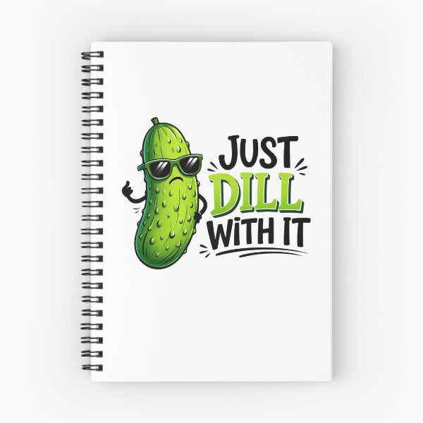 Item preview, Just Dill With It Funny Pickle Art designed and sold by margamPagenberg.