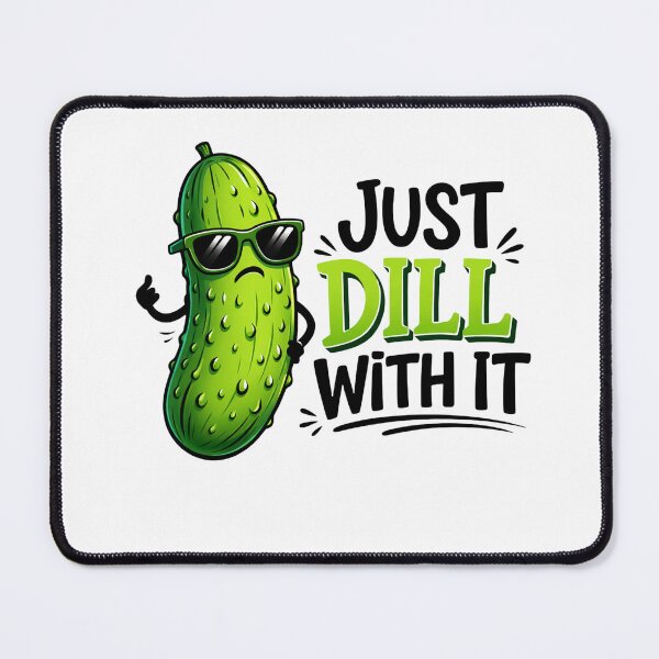 Item preview, Just Dill With It Funny Pickle Art designed and sold by margamPagenberg.