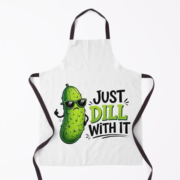 Item preview, Just Dill With It Funny Pickle Art designed and sold by margamPagenberg.