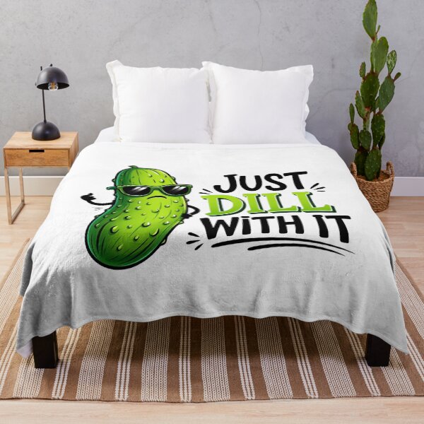 Item preview, Just Dill With It Funny Pickle Art designed and sold by margamPagenberg.
