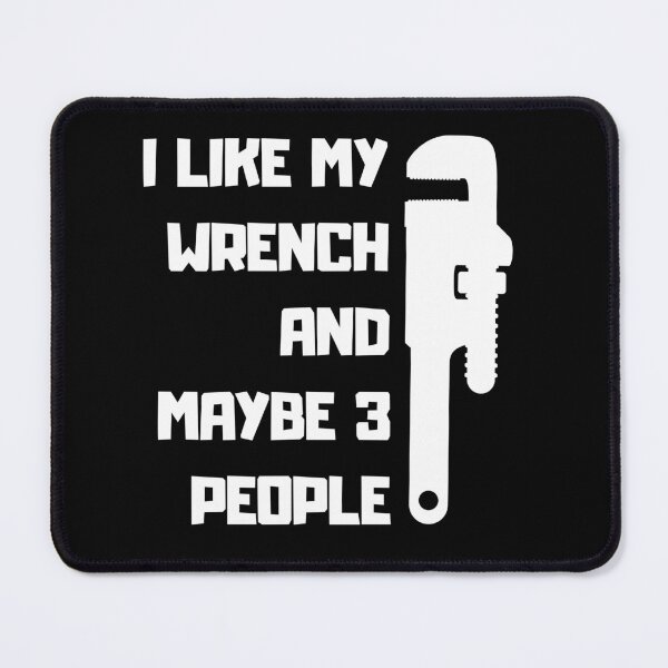 Item preview, Minimalist text, i like my wrench and maybe 3 people designed and sold by BloodyTeapot.