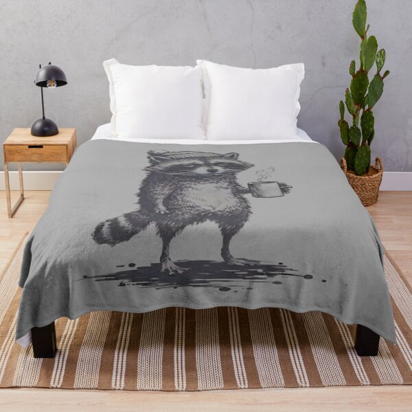 Item preview, Grumpy Trash Panda Raccoon Coffee Lover Funny Graphic Design designed and sold by JerdbordinShop.