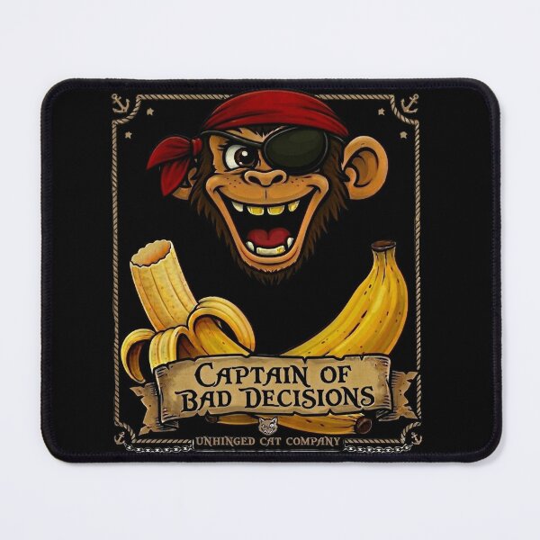 Item preview, Captain of Bad Decisions designed and sold by UnhingedCat Co..