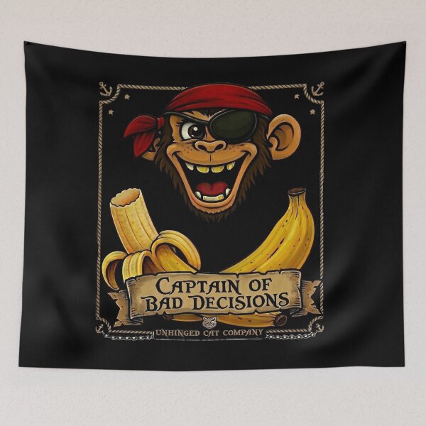 Item preview, Captain of Bad Decisions designed and sold by UnhingedCat Co..