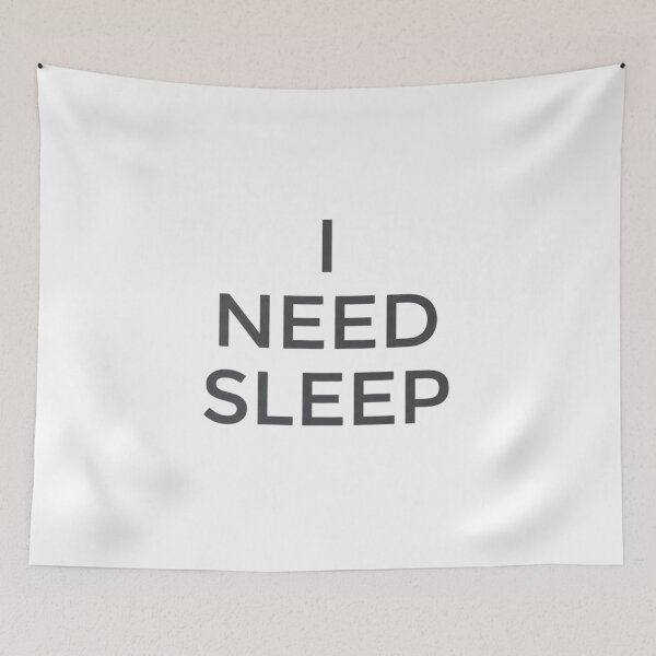 Item preview, I Need Sleep – Funny Typography Quote Minimal Aesthetic Design designed and sold by NikieesCreation.