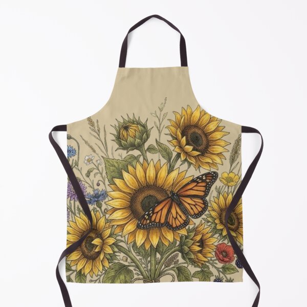 Item preview, Sunflower Bouquet with Monarch Butterfly designed and sold by UkieSun.