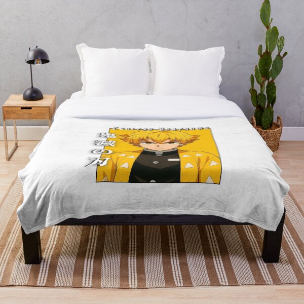 Item preview, Yellow‑Haori Lightning Warrior – Fierce Anime Portrait designed and sold by lamiarte.