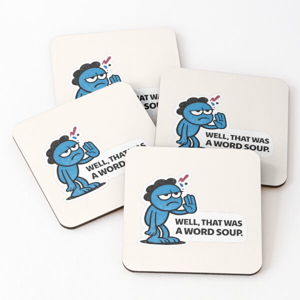Item preview, Well That Was A Word Soup Funny Sarcastic Sticker designed and sold by lnewlfuk.