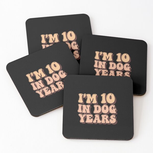 Item preview, I'm 10 in Dog Years Funny 70th Birthday Retro designed and sold by PopStars1993.