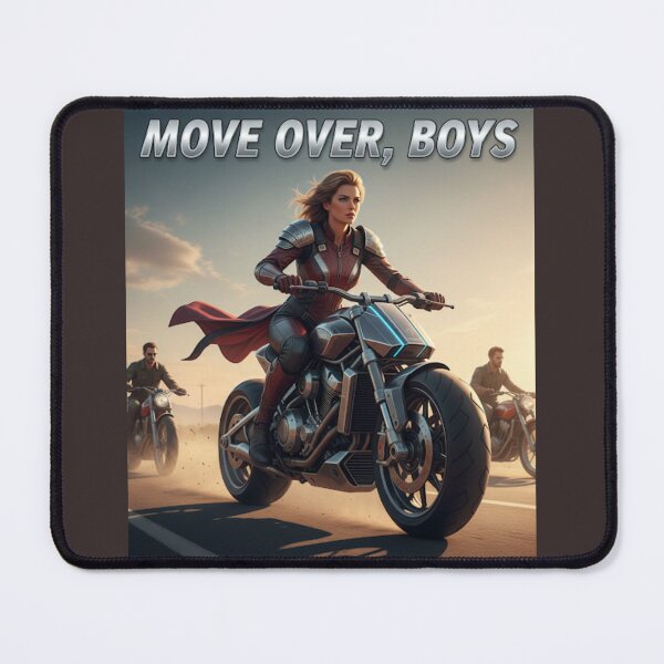 Item preview, Move Over Boys - Futuristic Biker Heroine designed and sold by HALYNA070824.