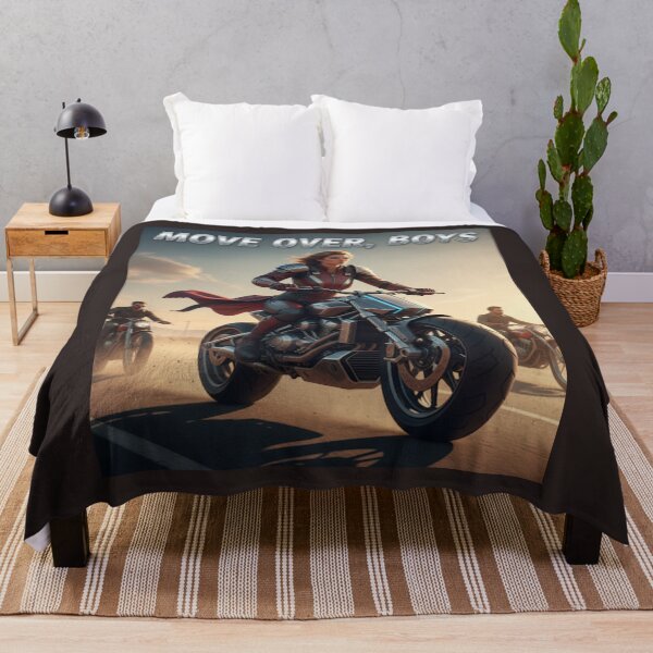 Item preview, Move Over Boys - Futuristic Biker Heroine designed and sold by HALYNA070824.