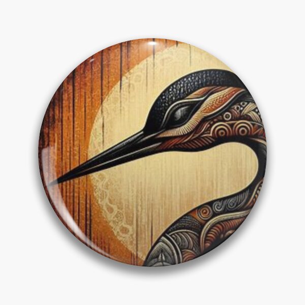 Item preview, The Wild Heron, tribal art style  designed and sold by Shs-Kenya.
